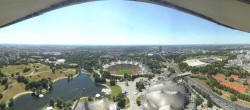 Archiv Foto Webcam München: Panorama Olympiastadion und Olympiapark 13:00