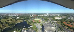 Archiv Foto Webcam München: Panorama Olympiastadion und Olympiapark 07:00