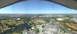 Archiv Foto Webcam München: Panorama Olympiastadion und Olympiapark 09:00