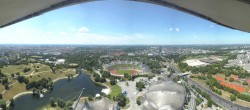 Archiv Foto Webcam München: Panorama Olympiastadion und Olympiapark 11:00