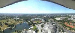Archiv Foto Webcam München: Panorama Olympiastadion und Olympiapark 13:00