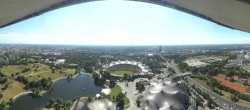 Archiv Foto Webcam München: Panorama Olympiastadion und Olympiapark 15:00
