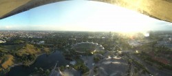 Archiv Foto Webcam München: Panorama Olympiastadion und Olympiapark 19:00