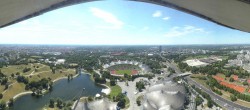 Archiv Foto Webcam München: Panorama Olympiastadion und Olympiapark 13:00