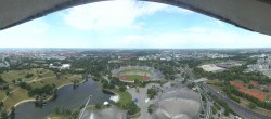 Archiv Foto Webcam München: Panorama Olympiastadion und Olympiapark 10:00