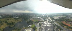 Archiv Foto Webcam München: Panorama Olympiastadion und Olympiapark 18:00