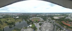 Archiv Foto Webcam München: Panorama Olympiastadion und Olympiapark 13:00