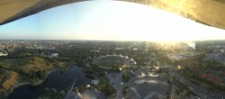 Archiv Foto Webcam München: Panorama Olympiastadion und Olympiapark 19:00