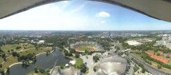 Archiv Foto Webcam München: Panorama Olympiastadion und Olympiapark 11:00