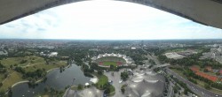 Archiv Foto Webcam München: Panorama Olympiastadion und Olympiapark 15:00