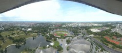 Archiv Foto Webcam München: Panorama Olympiastadion und Olympiapark 09:00