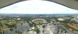 Archiv Foto Webcam München: Panorama Olympiastadion und Olympiapark 13:00