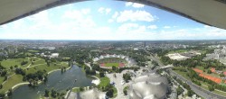 Archiv Foto Webcam München: Panorama Olympiastadion und Olympiapark 13:00