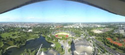 Archiv Foto Webcam München: Panorama Olympiastadion und Olympiapark 07:00