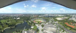 Archiv Foto Webcam München: Panorama Olympiastadion und Olympiapark 09:00