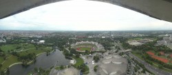 Archiv Foto Webcam München: Panorama Olympiastadion und Olympiapark 17:00