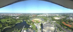 Archiv Foto Webcam München: Panorama Olympiastadion und Olympiapark 07:00