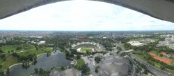 Archiv Foto Webcam München: Panorama Olympiastadion und Olympiapark 13:00