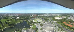 Archiv Foto Webcam München: Panorama Olympiastadion und Olympiapark 09:00