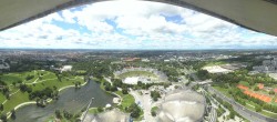 Archiv Foto Webcam München: Panorama Olympiastadion und Olympiapark 11:00