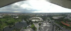 Archiv Foto Webcam München: Panorama Olympiastadion und Olympiapark 17:00