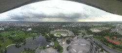 Archiv Foto Webcam München: Panorama Olympiastadion und Olympiapark 17:00