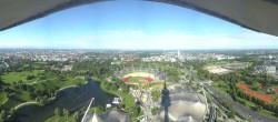 Archiv Foto Webcam München: Panorama Olympiastadion und Olympiapark 07:00
