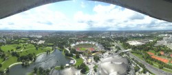 Archiv Foto Webcam München: Panorama Olympiastadion und Olympiapark 13:00