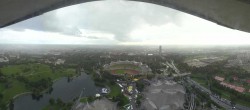 Archiv Foto Webcam München: Panorama Olympiastadion und Olympiapark 17:00