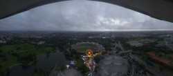 Archiv Foto Webcam München: Panorama Olympiastadion und Olympiapark 19:00