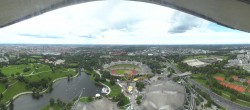 Archiv Foto Webcam München: Panorama Olympiastadion und Olympiapark 13:00