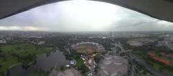 Archiv Foto Webcam München: Panorama Olympiastadion und Olympiapark 17:00