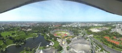 Archiv Foto Webcam München: Panorama Olympiastadion und Olympiapark 09:00