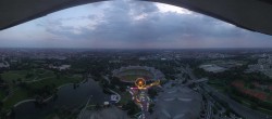 Archiv Foto Webcam München: Panorama Olympiastadion und Olympiapark 19:00
