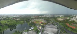 Archiv Foto Webcam München: Panorama Olympiastadion und Olympiapark 09:00