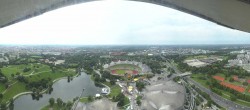 Archiv Foto Webcam München: Panorama Olympiastadion und Olympiapark 13:00
