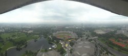 Archiv Foto Webcam München: Panorama Olympiastadion und Olympiapark 07:00