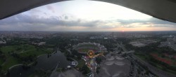 Archiv Foto Webcam München: Panorama Olympiastadion und Olympiapark 19:00
