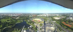 Archiv Foto Webcam München: Panorama Olympiastadion und Olympiapark 07:00