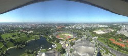 Archiv Foto Webcam München: Panorama Olympiastadion und Olympiapark 09:00