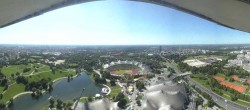 Archiv Foto Webcam München: Panorama Olympiastadion und Olympiapark 13:00