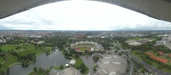 Archiv Foto Webcam München: Panorama Olympiastadion und Olympiapark 13:00