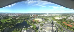 Archiv Foto Webcam München: Panorama Olympiastadion und Olympiapark 08:00