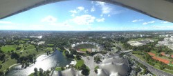 Archiv Foto Webcam München: Panorama Olympiastadion und Olympiapark 13:00