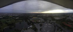 Archiv Foto Webcam München: Panorama Olympiastadion und Olympiapark 19:00