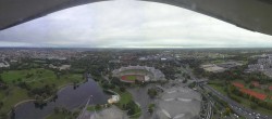 Archiv Foto Webcam München: Panorama Olympiastadion und Olympiapark 08:00