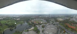 Archiv Foto Webcam München: Panorama Olympiastadion und Olympiapark 13:00