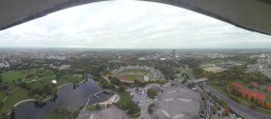 Archiv Foto Webcam München: Panorama Olympiastadion und Olympiapark 07:00
