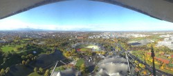 Archiv Foto Webcam München: Panorama Olympiastadion und Olympiapark 09:00