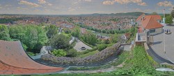 Archiv Foto Webcam Graz: Panorama vom Schlossberg 13:00